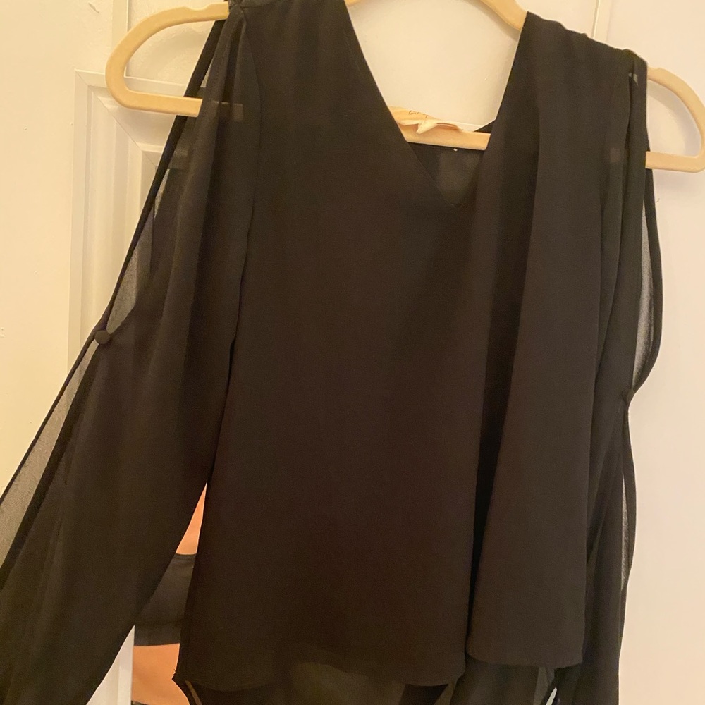 Black flowy blouse